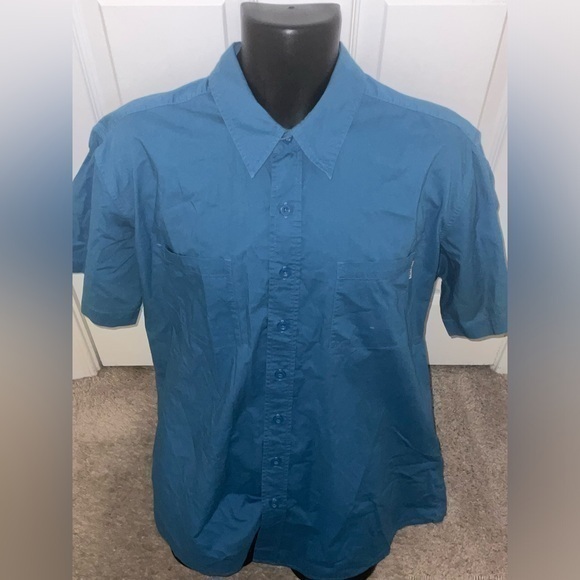 Carhartt Other - Men’s used blue denim Carhartt button front shirt size XL cotton Pre own as is